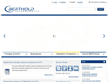 Tablet Screenshot of berthold.com