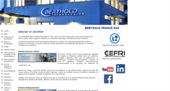 Desktop Screenshot of berthold.fr